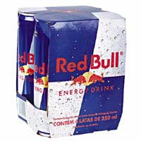 ENERGÉTICO RED BULL FARDO COM 4 LATAS